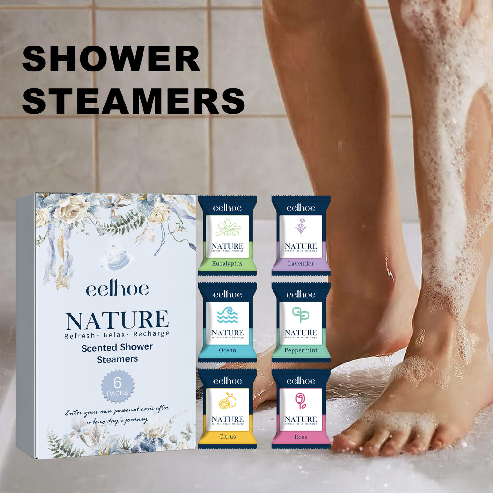 6pcs น้ํามันหอมระเหยอาบน้ําเม็ - Shower Steamer Tablet บทวิจารณ์และราคา