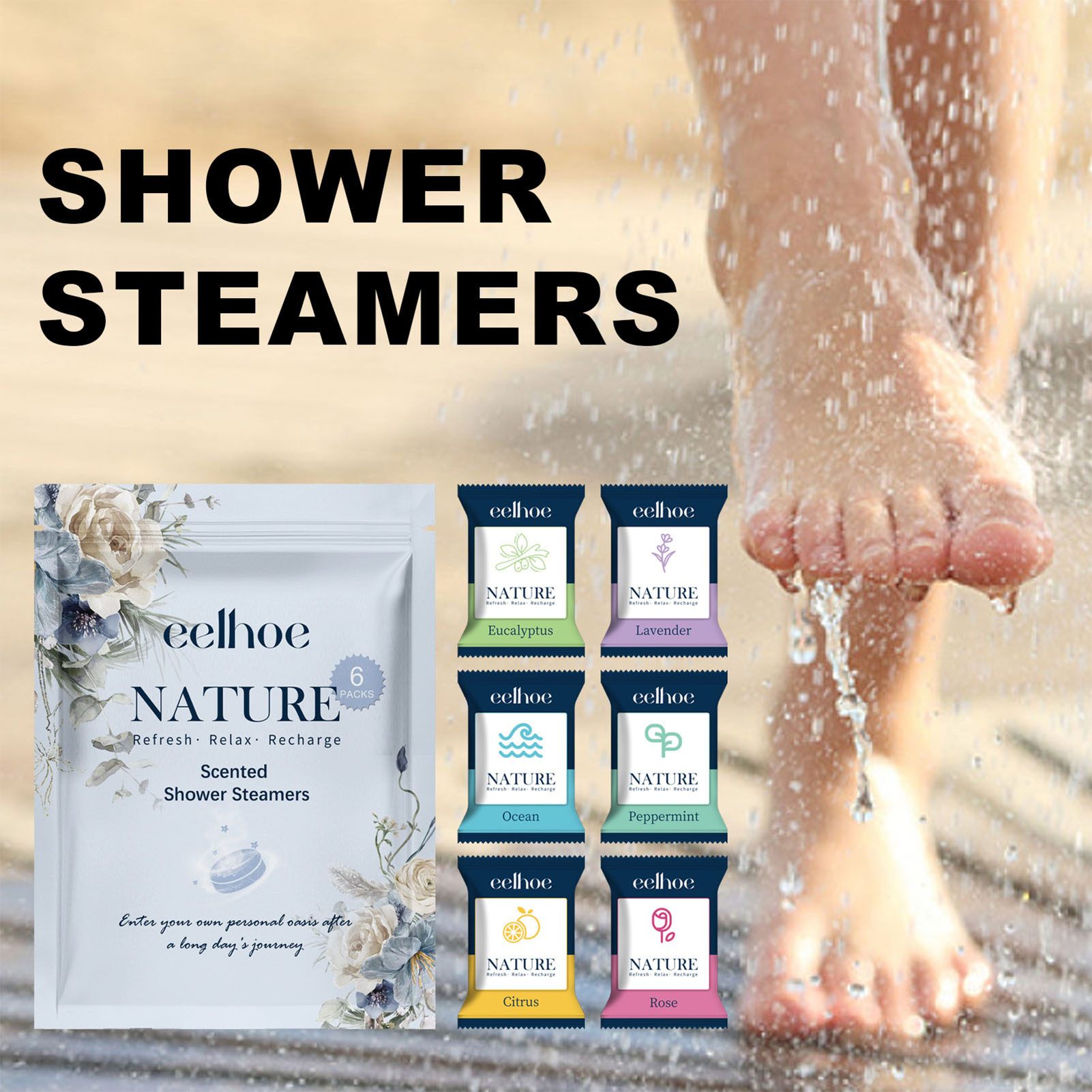 6pcs น้ํามันหอมระเหยอาบน้ําเม็ - Shower Steamer Tablet บทวิจารณ์และราคา