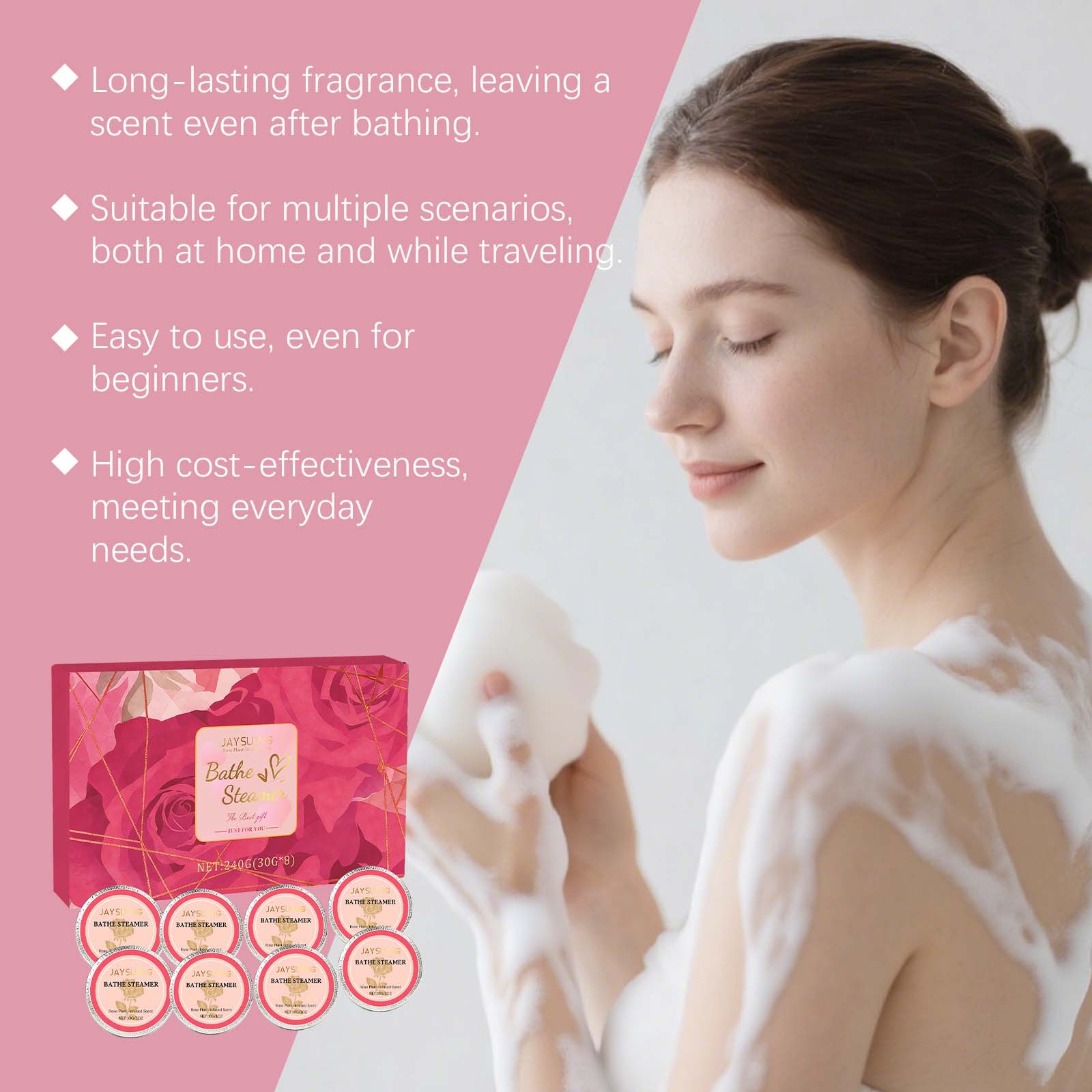 เจย์ซูอิง โรส ชัวร์ แท็บเล็ตอา - Shower Steamer Tablet บทวิจารณ์และราคา