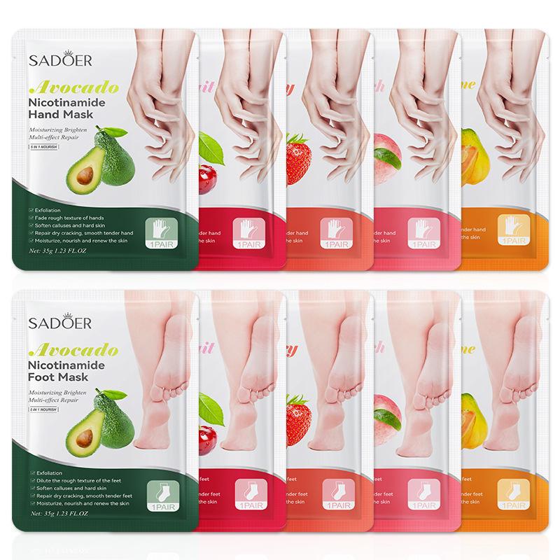 มาส์กเท้าผลไม้ SADOER 1 คู่ มา - Spa & Wellness Earth City Москва บทวิจารณ์และราคา